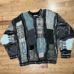 Excellent Condition Dry Cleaned Bill Cosby Sweater, Cosby Sweater, Coogi Sweater, Sweater Nails, Bill Cosby, Sweaters Crewneck, Aztec Print, Colorful Sweaters, Blue Gray