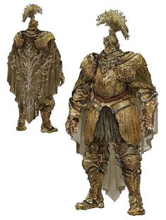 an image of a man in armor and headdress standing next to each other