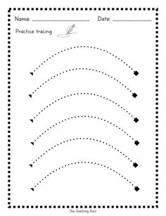 a printable worksheet to practice handwriting