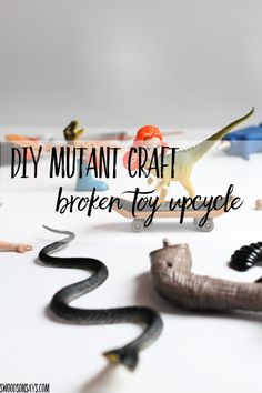 See how to cut up old, broken toys and reuse them to make new diy mutants! An upcycled figurines craft project. Upcycled Figurines, Diy Old Toys, Halloween Sewing Crafts, Upcycled Toys, Halloween Sewing Projects, Wasteland Weekend, Spool Crafts