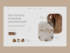 an image of jewelry store website design