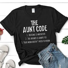 The Aunt Code, New Aunt Gift, Auntie Shirt, Gift for Aunt, New Aunt Gift, Gift for Auntie, Aunt Shirt, Auntie Shirts, Aunt T Shirt, Aunt Birthday Shirt - PREMIUM UNISEX T SHIRT – Gildan 64000 – Durable, soft, and printed using high quality techniques that will leave you with a lasting product.  Are you tired of a cracking peeling design?  Are you looking for a sweater or T-Shirt that is both CUTE and COMFY?  Look no further because you have found the right shop.  Our PREMIUM PRODUCTS will be a l Aunt Shirts Funny Teepublic, Im The Aunt Shirt, Tattooed Aunt Shirt, Aunt To Niece Shirts, Aunt Shirts For Niece, Best Aunt Ever Matching Shirts, Cricut Favorite Aunt, Great Aunt Shirts Funny, My Aunt Reallt Dont Plsy Dough Shirts And Matching Wonzies