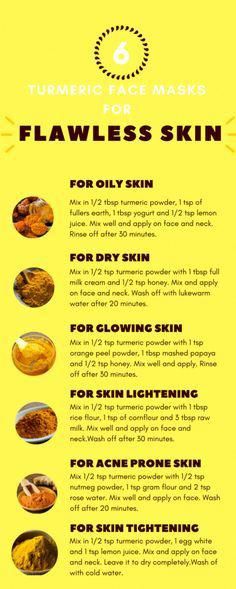 Turmeric works as a skin lightening agent and regular use of turmeric makes the skin glow and look radiant. Glowing Skin, Skin Care, Mask, Skin, Beauty