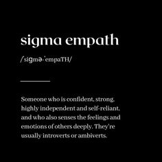 a black and white photo with the words stigma empath written in bold, cursive font