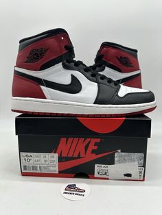 Item Details: Jordan 1 Retro Black Toe (2013) 555088-184 Size 10.5 Worn  Comes with original box (Please look at pictures thoroughly and judge for yourself) SIZE 10.5 100% AUTHENTIC  Follow us our store on IG @sneakerhustleusa for more shoes! Payment Details: All sales are final, no returns accepted. Please take a look at my other listings for more shoes! Follow our eBay account for more shoes! We post daily! Ebay Account, Jordan 1 Retro, Jordan 1, Athletic Shoes, Original Box, Men's Shoes, Jordan, Shoe Accessories, Mens Accessories