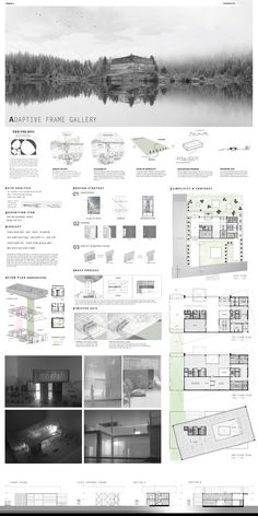 an architectural plan for a house with lots of windows