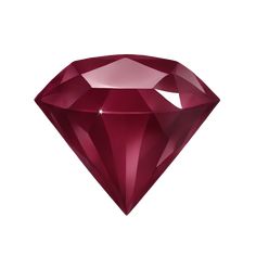 a red diamond on a white background