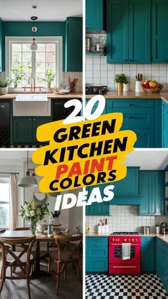 green kitchen paint colors ideas and tips for decorating your home in the spring or summer