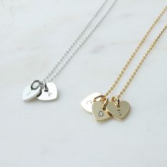 Simple Initial Necklac / Initial Heart Necklace / Personalized Heart Necklace / Delicate Initial Heart necklace / Gift idea / Gift for Mother / Gift for Best Friend / Wedding Gift / Bridesmaid Gift / Flower Girl Gift / Personalized Gift / Personalized Jewelry ■ ITEM DETAILS: +Materials : ▶ Rhodium plated over brass, Gold burnish plated +Size : ▶ 8mm * 9mm +Chain Length ▶ If you want a chain length other than the option, please simply leave a note to me when you order. +This listing is for ONE ne Heart Pendant Charm Necklace For Best Friend Gift, Heart Charm Pendant Necklace For Best Friend, Heart Pendant Necklace For Best Friend Gift, Minimalist Personalized Heart Pendant Charm Necklaces, Minimalist Personalized Heart Pendant Charm Necklace, Heart-shaped Engraved Charm Necklace For Best Friend, Personalized Dainty Heart Pendant Charm Necklace, Customizable Heart-shaped Necklace For Best Friend, Engraved Heart Charm Necklace For Best Friend