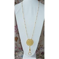 "Gold Lanyard Necklace - Strong stainless steel chain makes this beautiful gold lanyard necklace a super strong addition to your workday outfit! Necklace Lanyard - Beautiful silver jewelry lanyard with easy to use clip that detaches to turn the lanyard into a gorgeous necklace! Jewelry Lanyard - Looks great as a lanyard or a piece of jewelry. Strong and beautiful, this women's fashion lanyard is an elegant way to display your ID Badge or work ID. All of our gorgeous lanyards are made to be stron Gold Long Necklace With Lobster Clasp As Gift, Jewelry Lanyard, Lanyard For Keys, Lanyard Necklace, Badge Lanyard, Chain Lanyard, Key Lanyard, Beaded Lanyards, Trendy Necklaces