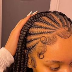 Braids With Cornrows On The Side, Black Hair Protective Styles, Short Box Braids Hairstyles, Feed In Braids Hairstyles, Quick Natural Hair Styles, Box Braids Hairstyles For Black Women, Cute Braided Hairstyles, Braids Hairstyles Pictures