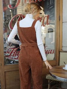 The Sleeveless Belted Jumpsuit is a fun and stylish way to add some flare to your wardrobe. This jumpsuit features a lined top, an unlined bottom, and a waist belt for an adjustable fit. The corduroy fabric is soft yet durable and comes in a variety of colors for you to choose from. It has four buttons along the straps for added detail as well as two pockets at the sides for extra convenience. With its comfortable fit and trendy look, this overall jumpsuit is perfect for any occasion! Specifications: Pattern Type: Plain Length: Long Fit Type: Regular Fit Neckline: Straps Sleeve Length: Sleeveless Waist Line: High Waist Composition: 100% Polyester Care Instructions: Machine wash or professional dry clean Belt: Yes Size Chart: Size US Bust Hip Size Inseam Length Thigh Waist Size XS 2 96 102 Corduroy Overall, Comfy Jumpsuits, Belted Jumpsuit, Overall Jumpsuit, Corduroy Fabric, Button Detail, Waist Belt, Fall Outfits, Overalls