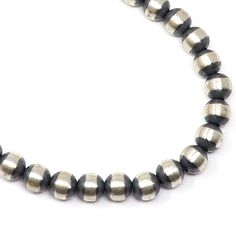 20" of sassy 6 mm silver Navaho pearls - throw 'em on a string with your other baubles and you've got a show-stopping look! Gotta have it? Get this eye-catching add-on for all your fabulous events. Snag it and you're sure to make a statement! Weight is 21.9 grams +-. Silver Pearls, Upcoming Events, Accent Colors, Multi Color, Beads, Sterling Silver, Silver, Color