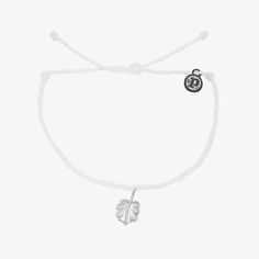 Mother of Pearl Monstera Charm | Pura Vida Bracelets Casual Hypoallergenic Sterling Silver Jewelry, Nickel-free White Casual Jewelry, Casual Nickel-free White Jewelry, Casual White Nickel-free Jewelry, Rose Gold Charms, Pura Vida Bracelets, Pearl Stone, Pearl Rose, Braid Designs