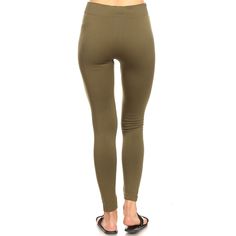 Pair these leggings with a dress top and sandals for a simple, casual look. Made from a polyester, these leggings are comfortable and soft against the skin. Leggings With A Dress, Solid Leggings, White Mark, Dress Top, Casual Looks, Slim Fit, Leggings, Sandals, Skin