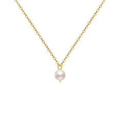 PRICES MAY VARY. This elegant single pearl drop necklace is made with high luster freshwater cultured near round pearls and high quality s925 cable chain. Pearl's bottom decorated with a small golden ball, make you outstanding in the crowd when you wear this necklace. White pearl necklace features at a premium grade genuine freshwater cultured pearl, has gorgeous glow and a round appearance that makes this necklace even more rare and precious. The necklace comes with clasp and extension chain wh Drop Pearl Necklace, Baroque Pearls Necklace, Pearl Necklace Freshwater, Dainty Necklaces, Pearl Drop Necklace, Single Pearl, White Pearl Necklace, Baroque Pearl Necklace, Pearls Necklace