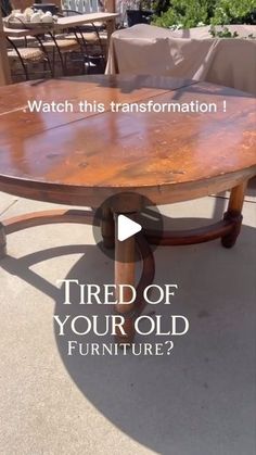 Xiomara Bates •Home decor •DIYs •Furniture makeovers on Instagram: "Old solid wood table makeover!! Stripping was definitely the hardest part of this transformation  I used QCS by stripwell . After the stripping process I was able to see a lot of red areas . I was able to neutralize it with ash wash ( Woodandhomeaccents.com ) I did 1/4ratio because I wanted a very light layer.  Now it looks like a brand new table . You can find all the process in my highlights “tables “. Top coat used water base matte poly by @behrpaint   #beforeandafter #diningroom #rusticdecor #furnitureflip #furnituretransformation #furnituremakeover #coffeetabledecor  #homedecor4you #Homedecoration330 #Home_design68 #Homewithrue #coffeetablestyling  #currendesignsituation #hometohave #modernhome #pretrylittleinteriors Old Tables Makeover, Refinish Wood Dining Table, Repaint Dining Table Diy Wood, Renovate Dining Table, Renovated Dining Table, Refinish Wood Coffee Table, Wood Furniture Makeover Ideas, How To Refurbish A Table, Restaining Wood Dining Table