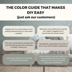 the color guide that makes diy easy just ask customers to pick out their colors