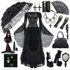 #gothic #goth #aesthetic #tradgoth #icon #outfit #gothicoutfit #black Witchy Goth Style, Goth Outfit Inspo, Halloween Costumes 2022, Witchy Outfits, Goth Outfit Ideas, Round Of Applause, Yennefer Of Vengerberg, Goth Clothing, Gothic Clothes