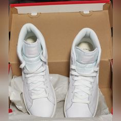 Brand New In Box Size 9 Womens Mid Shoes, Nike White, Shoes White, Shoes Nike, White White, White Nikes, Womens Shoes Sneakers, White Color, Nike Shoes