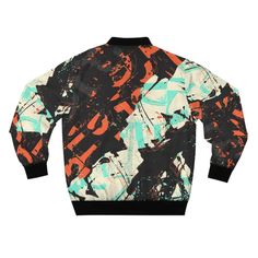 Men's Bomber Jacket Cyberpunk Jacket Zip up Jacket - Etsy Romania Multicolor Graffiti Print Outerwear For Streetwear, Urban Multicolor Windbreaker For Streetwear, Urban Multicolor Outerwear With Graphic Print, Multicolor Graphic Print Outerwear For Streetwear, Multicolor Graphic Print Urban Outerwear, Jacket Cyberpunk, Futuristic Jacket, Cyberpunk Jacket, Abstract Orange