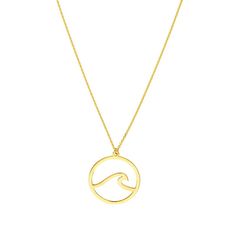 Complement your summer style with this 14k gold wave in circle pendant necklace. Click on this JEWELRY & WATCHES GUIDE to learn about fit, styles, materials and more! Complement your summer style with this 14k gold wave in circle pendant necklace. Click on this JEWELRY & WATCHES GUIDE to learn about fit, styles, materials and more! FEATURES Pendant size: 11/16"L x 11/16"W Chain length: 18 in. Chain type: cable Clasp: lobster-claw Metal: 14k gold Finish: diamond-cut, polished Packaging: boxed Imp Gold Waves, Circle Pendant Necklace, Circle Necklace, Circle Pendant, Diamond Cut, Chain Lengths, Chain Length, Lobster Claw, Gold Finish