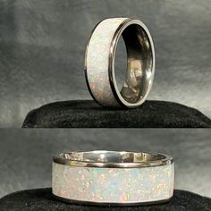 Cremation jewelry opal 17 & ash ring free engraving | Etsy White Stainless Steel Jewelry For Anniversary, White Stainless Steel Ring Jewelry, White Stainless Steel Ring, Titanium Silver Ring Jewelry, White Stainless Steel Jewelry With Polished Finish, White Stainless Steel Wedding Jewelry, White Polished Stainless Steel Jewelry, Silver Titanium Ring, Pet Ashes Memorial