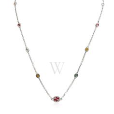 Gucci Ladies Bracelets. SKU: YBB728953001. Color: Silver-tone. Metal Type: Sterling Silver. Metal Stamp: 925-Sterling. Gem stone type: None. Gucci Sterling Silver Interlocking G Multicoloured Enamel Necklace - YBB728953001. Versace Watch, Enamel Necklaces, Cheap Gifts, Fragrance Gift Set, Denim Shoes, Crossbody Messenger Bag, Gem Stone, Metal Stamping, Handbag Backpack