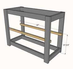 the plans for a diy console table