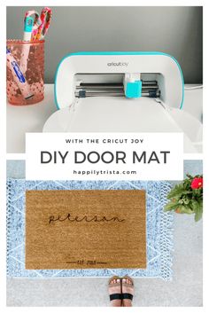 the cricut joy diy door mat