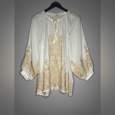 Sundance Tunic, Modal + Cotton Embroidery, Great Condition Never Worn, Flown, Bohemian Style.