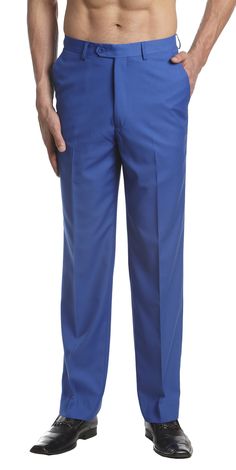 PRICES MAY VARY. Elevate Your Formal Wardrobe with Timeless Elegance: Embark on a journey of refined sophistication and impeccable style with CONCITOR meticulously designed solid color men's dress pants, available in a stunning array of vibrant colors. These pants embody the perfect fusion of enduring comfort and timeless elegance, while the classic fit accommodates a wide range of U.S. sizes, spanning from 28 to 50. Tailored Craftsmanship for a Striking Impression: Prepare to command attention Mens Blue Dress Pants, Purple Dress Pants, Royal Blue Pants, Men's Dress Pants, Blue Dress Pants, Dressy Pants, Dress Sketches, Mens Dress Pants, Royal Blue Color