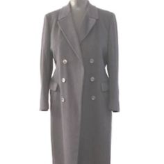 Pierre Cardin Wool Lined Coat Believe Its A Men's Coat; Can Be Worn By Woman Double Breasted Detail Lining Needs Repair At Underarm Welt Pockets And Back Belt Detail Nice Pleated Back Length - 45 Inches Shoulder To Shoulder - 19 Inches Sleeves - 25 Inches Long Designer Double-breasted Formal Outerwear, Elegant Flat Front Outerwear For Workwear, Elegant Workwear Outerwear With Flat Front, Elegant Flat Front Office Outerwear, Classic Tailored Outerwear For Career, Tailored Classic Outerwear For Career, Elegant Winter Blazer With Flat Front, Classic Double-breasted Outerwear For Career, Elegant Outerwear With Pockets For Office