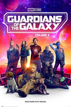 the poster for the movie's upcoming film, guardianss of the galaxy volume 3