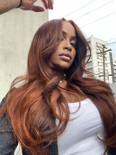 Sza Hair Copper, Hair Inspo, Hair Color, Hair Styles, Hair, Beauty, Color