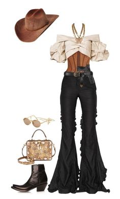 Western Stage Outfits, Gang Of Roses, Mode Hippie, Preformance Outfits, Western Outfit, Outfits Polyvore, Cowboy Outfits, Johanna Ortiz, Cowgirl Outfits