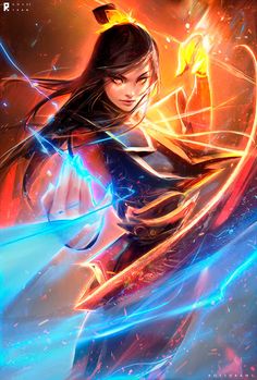 Ross Tran, Ross Draws, Princess Azula, Avatar Azula, Princesas Disney Anime, Avatar Series, Avatar The Last Airbender Art, Avatar The Last Air Bender, The Last Air Bender