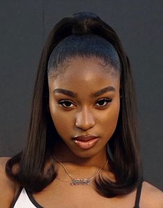 Normani Aesthetic, Hairstyle Inspo, Ponytail Styles, Baddie Hairstyles, Gel Eyeliner, Black Girls Hairstyles, Ponytail Hairstyles, Hair Goals