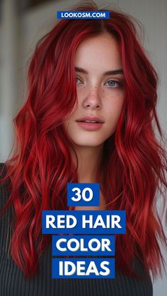 Scarlet Sensation: 30 Hair Color Ideas to Find Your Perfect Red Colors Of Red Hair Shades, Red Hair Color Cool Skin Tone, Cool Red Hair Color Pale Skin, What Shade Of Red Should I Dye My Hair, Soft Red Hair Color, Cool Tone Red Hair, Tones Of Red Hair Shades, Red Hair For Summer, Shades Of Red Hair Color