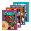 four children's books with the title follow the path on each book and an image of