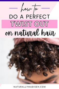 Learn how to achieve the perfect two-strand twist out on natural hair that's long-lasting and super defined. Following these techniques will help you master your twist-out style every time. Twist Out On Natural Hair, Two Strand Twist Out, Twist Out Styles, Two Strand Twist, Twist Outs, Twist Out