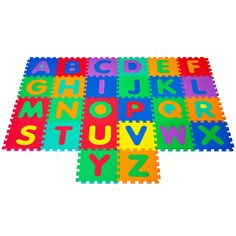 alphabet and numbers play mat in various colors