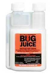 a bottle of bug juice on a white background