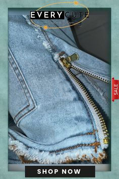 Ss24 Unique Stylish Jeans Trendy Bottoms With Side Zipper For Spring, Stylish Jeans, Shop Now