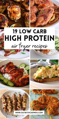 Finding healthy meals that are quick and easy can be a challenge. My low carb high protein air fryer recipes are packed with flavor and perfect for keeping you on track. Pin this for ideas that make healthy eating easier! Low Carb Air Fryer Lunch, Easy High Protein Meals Air Fryer, Healthy High Protein Air Fryer Meals, Lowcarb High Protein Recipes, Macro Friendly Air Fryer Recipes, High Protein No Carb Meals, Air Fryer Recipes Protein, High Protein Air Fryer Meals, Easy High Protein Dinner Ideas