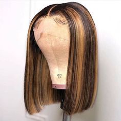 Long In Front Short In Back Hair Bob, Coloured Wigs, Highlight Bob, Closure Bob, Air Style, Bob With Highlights, Lace Fronts, Corte Bob, Weave Styles