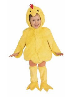 Old McDonald had a farm and there were many animals roaming around this Halloween season! Why not get your own little gaggle of chicks in a Plush Chicken Toddler Costume! This adorably designed costume is equal part comfort and costume with its soft plushy texture for everyone to see this year! Chicken Halloween, Chicken Costume, Chicken Dress, Chicken Costumes, Halloween Infantil, Halloween Forum, Animal Costumes, St. Patricks Day, Toddler Halloween Costumes