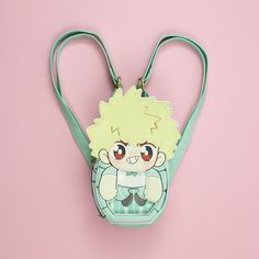 Show off your love for Bakugo and take this lil mint chocolate chip ice cream cutie with you everywhere you go! This adorable ITA bag makes the perfect purse for carrying all of your small essentials. You can carry it as a crossbody bag or as a backpack! Mint Chocolate Chip Bakugo is the perfect travel buddy and can hold many small treasures! The backpack straps are 34 in. The purse strap is 46 in. The Mint Chocolate Chip Bakugo ITA bag is 9 in x 5 in x 3 in. and it includes... ♡ 1 zipper compar Kawaii Rectangular Backpack Gift, Kawaii Rectangular Backpack Perfect For Gifts, Kawaii Rectangular Backpack, Cute School Satchel With Zipper Closure, Cute Back To School Shoulder Bag Softback, Cute Portable Shoulder Backpack Bag, Kawaii Bag For Back To School Gift, Kawaii Bag With Adjustable Strap, Kawaii Bags With Adjustable Strap As Gift