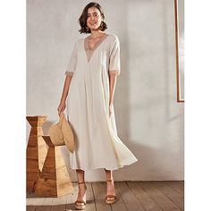 Season:Summer,Spring; Fabric:Linen Cotton Blend; Sleeve Length:Half Sleeve; Look After Me:Machine wash; Gender:Women's; Style:Modern,Basic; Elasticity:Inelastic; Occasion:Weekend,Daily; Fit Type:Loose Fit; Dresses Type:Swing Dress,Casual Dress,Cotton Linen Dress; Pattern:Plain; Design:Patchwork; Neckline:V Neck; Brand:Ador; Front page:FF; Listing Date:03/18/2024; Production mode:Self-produce; Bust:; Length:; Shoulder Width:; Sleeve:; Waist:; Dress Length Type:Midi Dress; Print Type:non-printing; Fabric2:Cotton linen Cotton Linen Dresses, Dress Cotton, Dress Midi, Types Of Dresses, Linen Dresses, Linen Dress, Women's Casual, Half Sleeve, Swing Dress