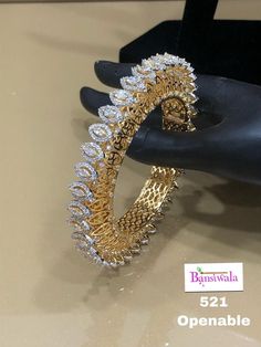 Solid Gold Bangle, Stone Bangles, Bridal Necklace Designs, Diamond Accessories, Diamond Pendants Designs, Jewellery Design Sketches, Indian Jewelry Sets